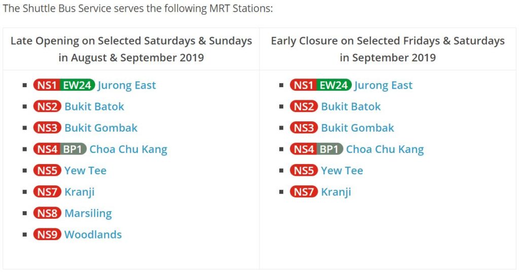 MRT Stations Between Bukit Batok Marsiling To Have Early Closures