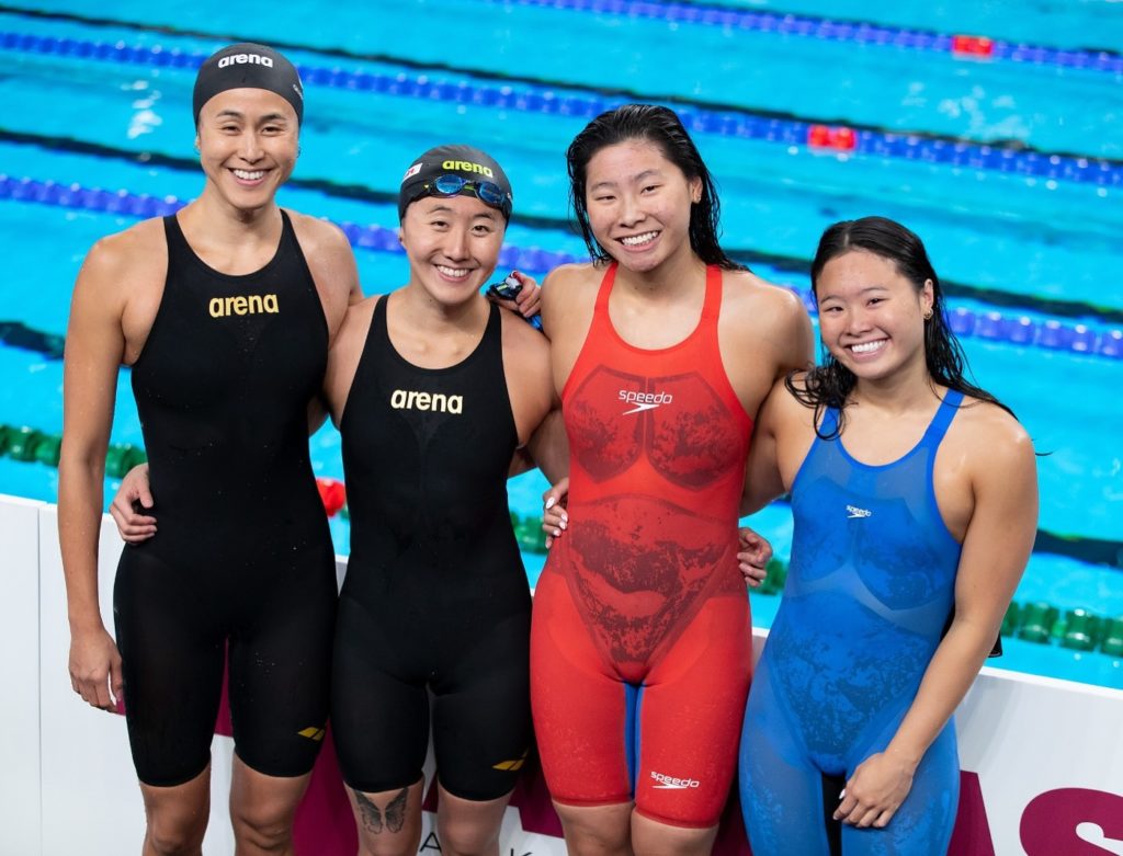 S Pore Women S Swim Relay Team Qualifies For Paris Olympics Sets New