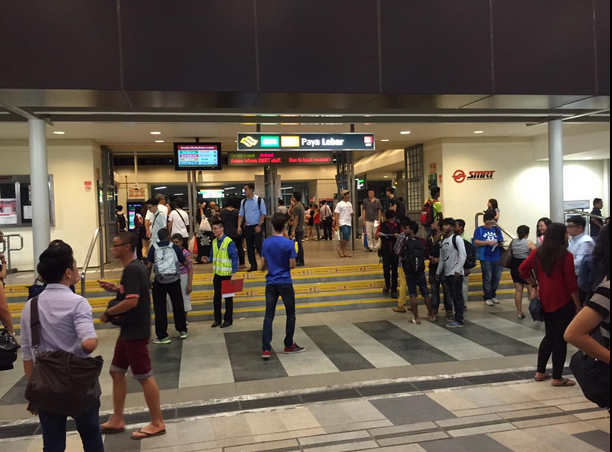 Scene at Paya Lebar MRT