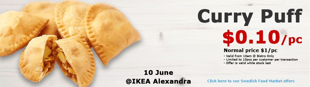 Ikea Alexandra Offers 0 10 Curry Puffs To Celebrate Bistro Relaunch