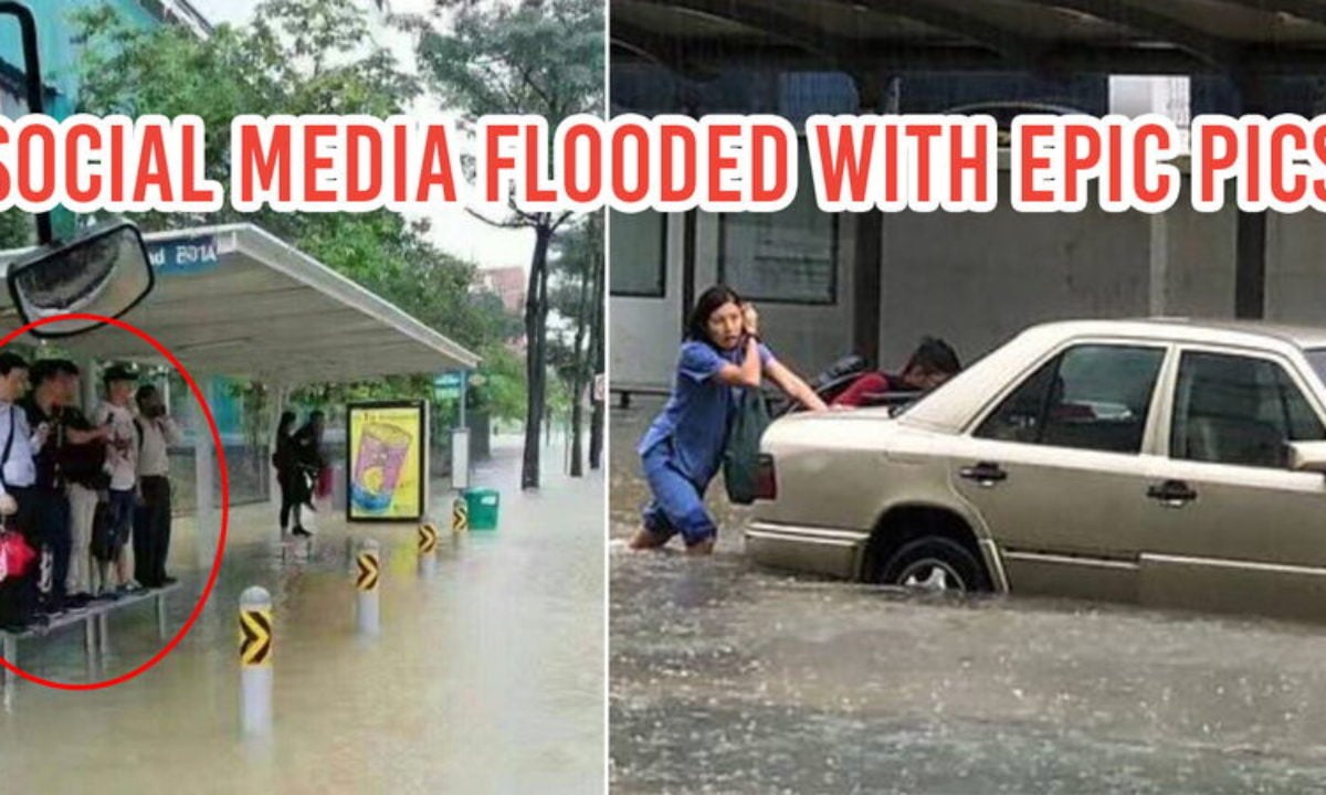 5 Flash Flood Reactions On Social Media That Are Overflowing With Epicness In Singapore [ 720 x 1200 Pixel ]