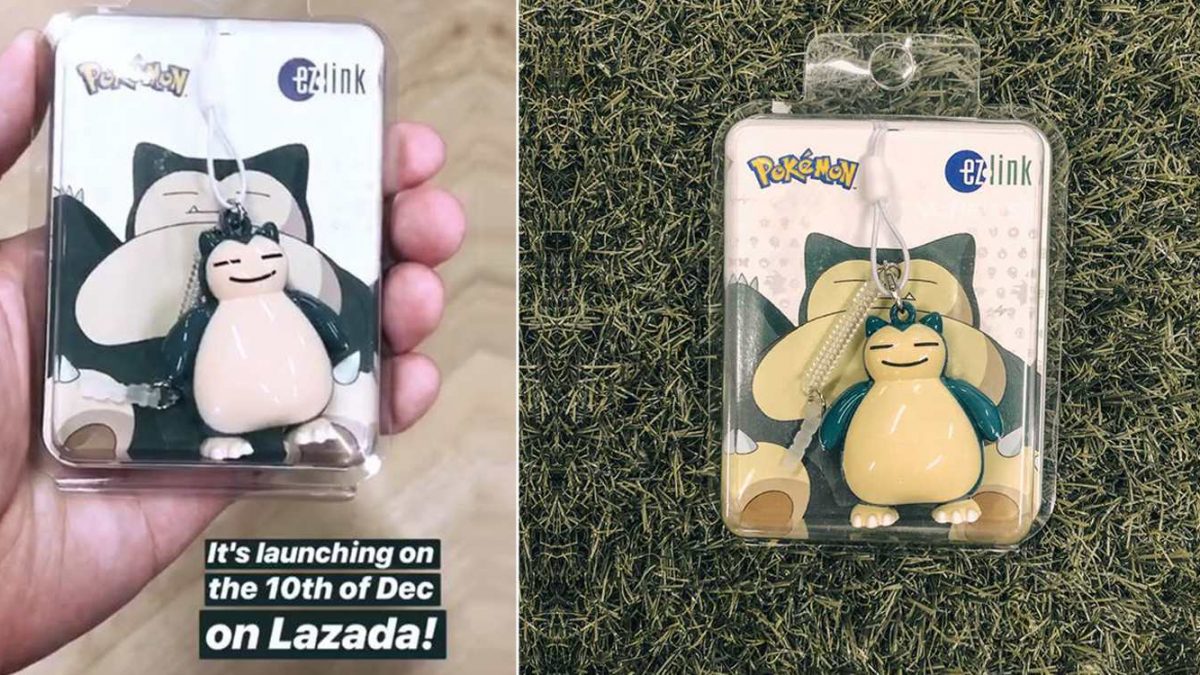Snorlax EZ-Link Charms Launch On 10 Dec & They're Cuter Than Pikachu