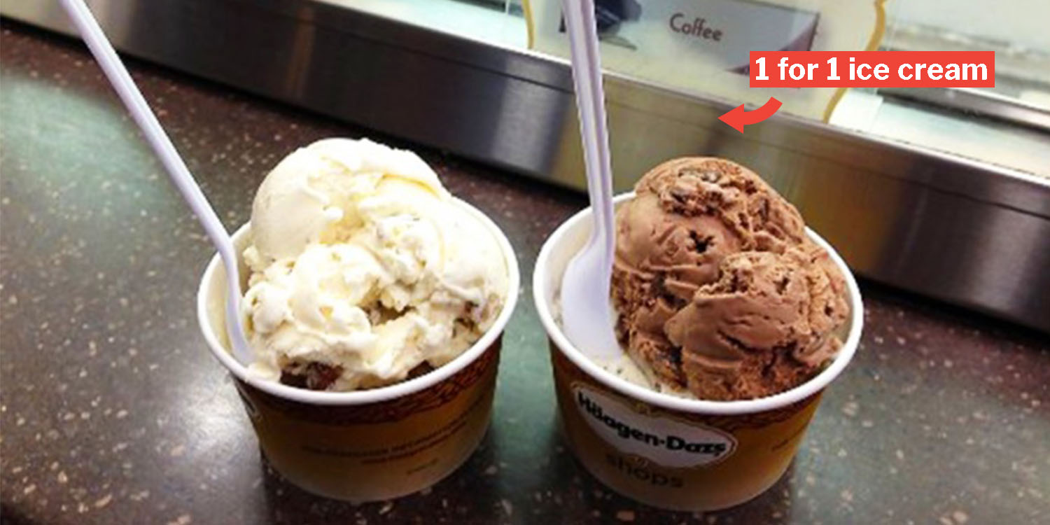 HäagenDazs Is Offering 1For1 Double Scoop Ice Cream At All Outlets