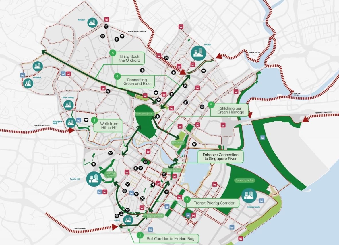 Cbd Singapore Map – Metro / underground map of Singapore