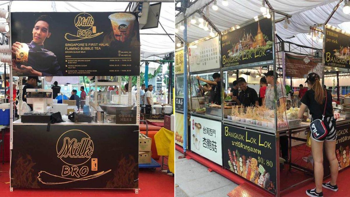 Bukit Panjang Pasar Malam Has Flaming Brown Sugar Bubble Tea Bangkok Lok Lok Till 5 May