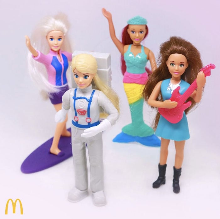 mcdonalds barbie happy meal toys
