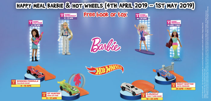 McDonald's Happy Meal Will Have Barbie Dolls & Hot Wheels ...