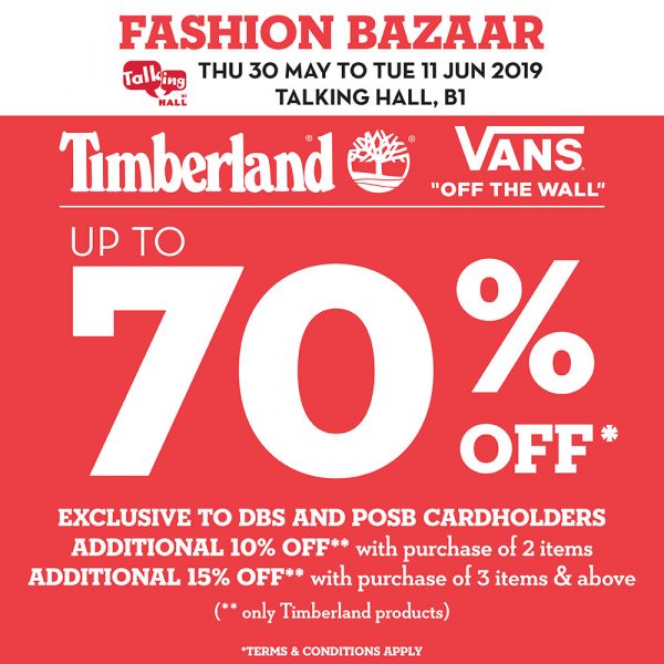 Takashimaya Sale Has Up To 70% Off Vans & Timberland Items Till 11 Jun