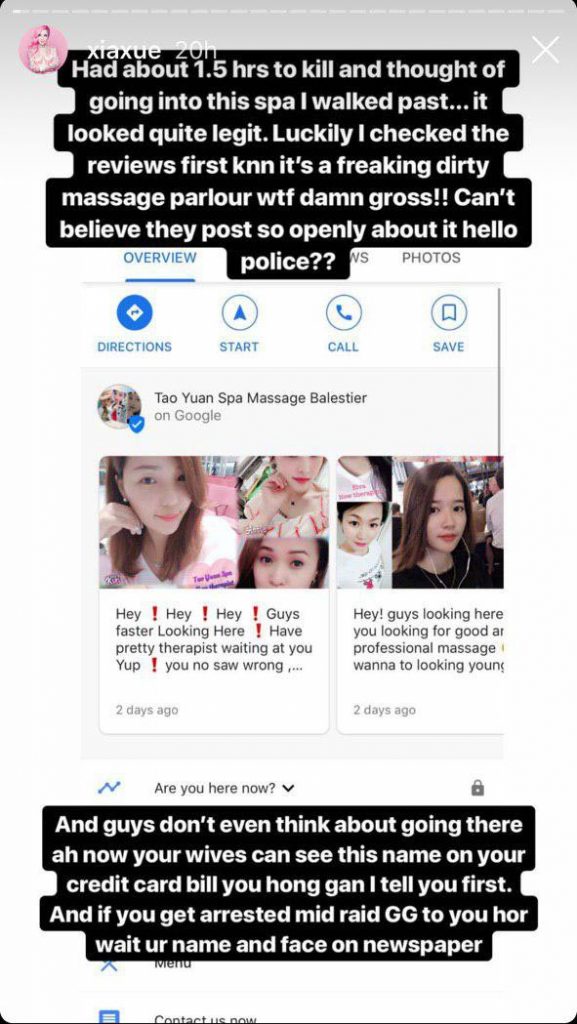 Xiaxue Uncovers "Dirty" Massage Spa In Balestier Thanks To Hilariously