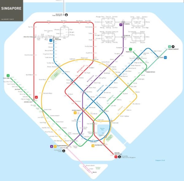 Architect's Minimalist MRT Map Is So Easy To Follow It Should Be Made ...