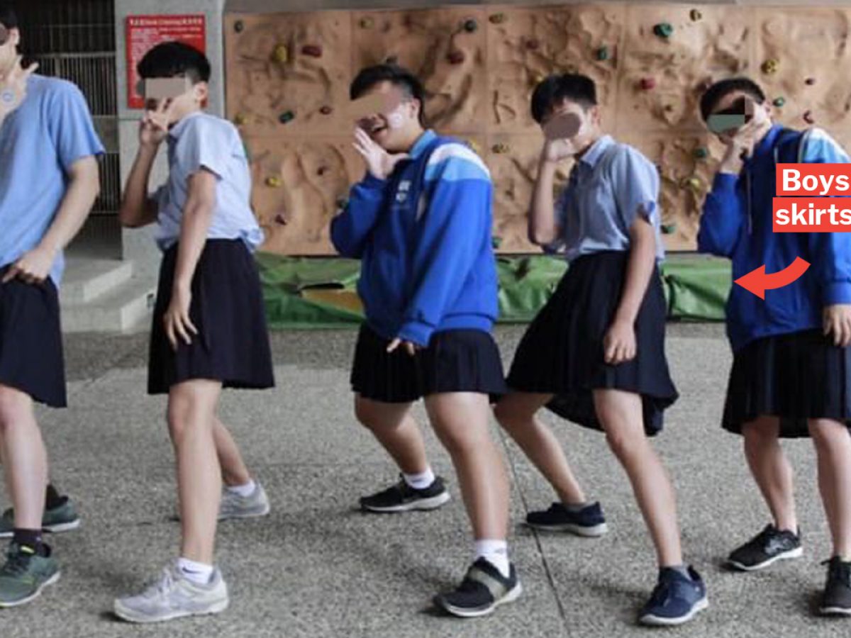 Taiwanese Boys Can Wear Skirts In This School, But S'pore Schools Unlikely  To Follow