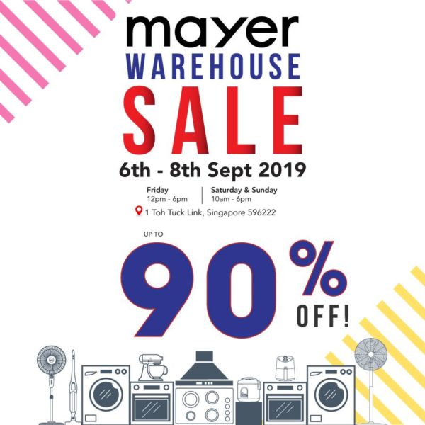 Mayer's Warehouse Sale Has Up To 90 Off On Household Items Till 8 Sep