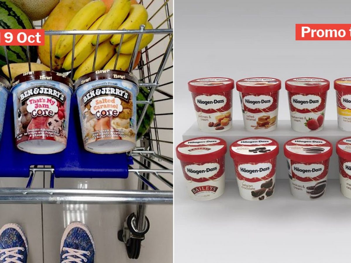 Haagen Dazs Ben Jerry S Ice Cream Cost Less Than 10 Tub At Cold Storage Fairprice Till 10 Oct