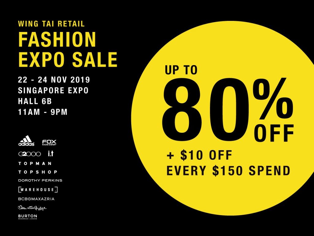 Wing Tai Retail Expo Sale Has Up To 80% Off Deals On Adidas, Topshop ...