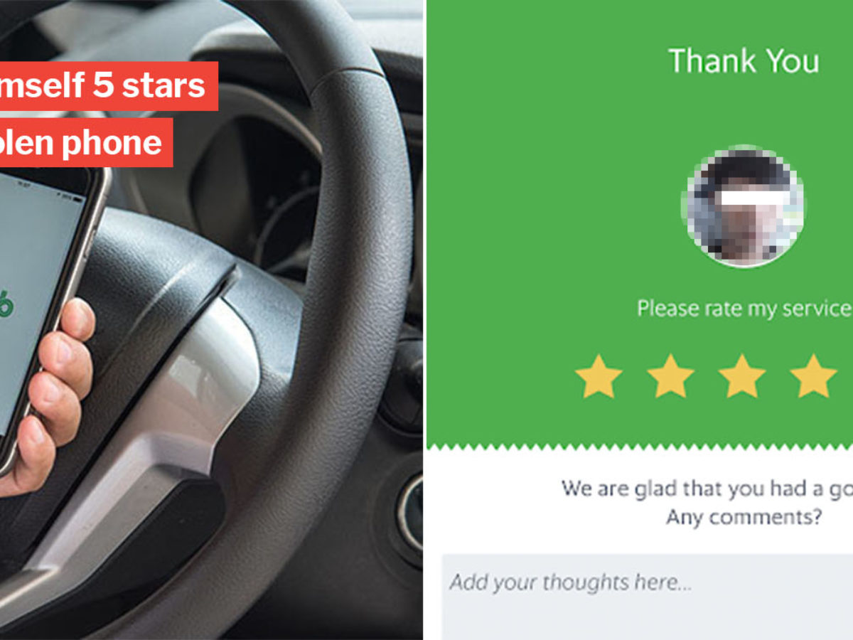 Grab Driver Finds Passenger S Phone Rates Himself 5 Stars Then Throws It Away Cause Lazy Return