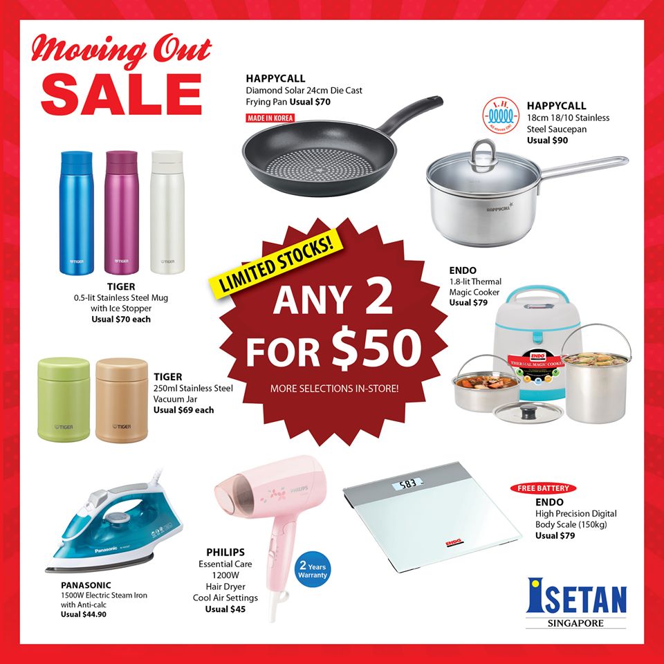 Isetan Westgate Moving Out Sale Has Up To 80% Off On Kitchenware, Clothing  & More