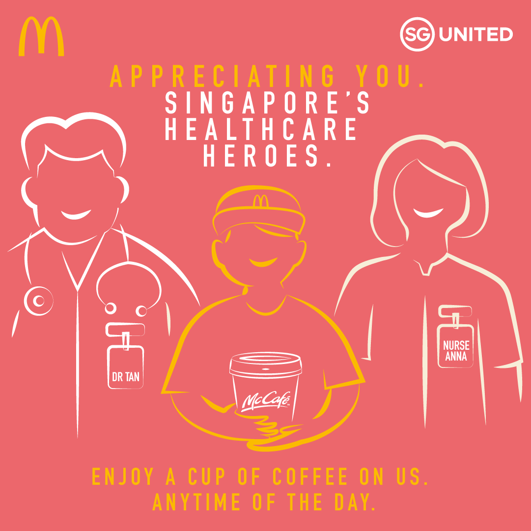 McDonald’s S’pore Gives Healthcare Workers Free Coffee Or Tea To Thank