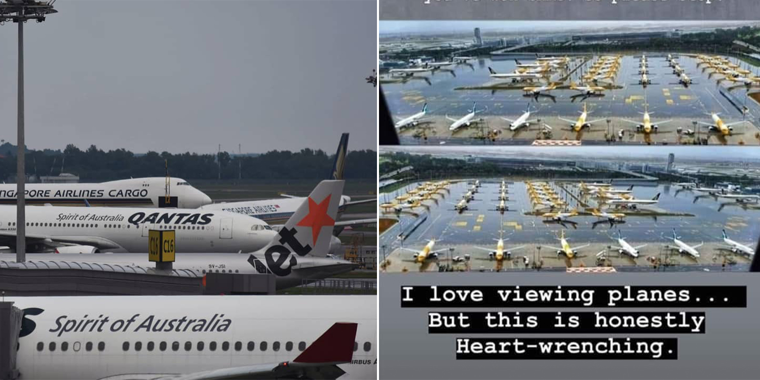 Grounded Planes At Changi Airport Is An Unnerving Sight, Highlights ...