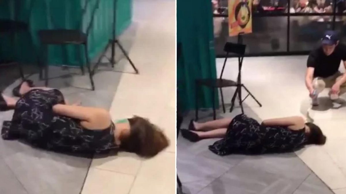 woman fainting