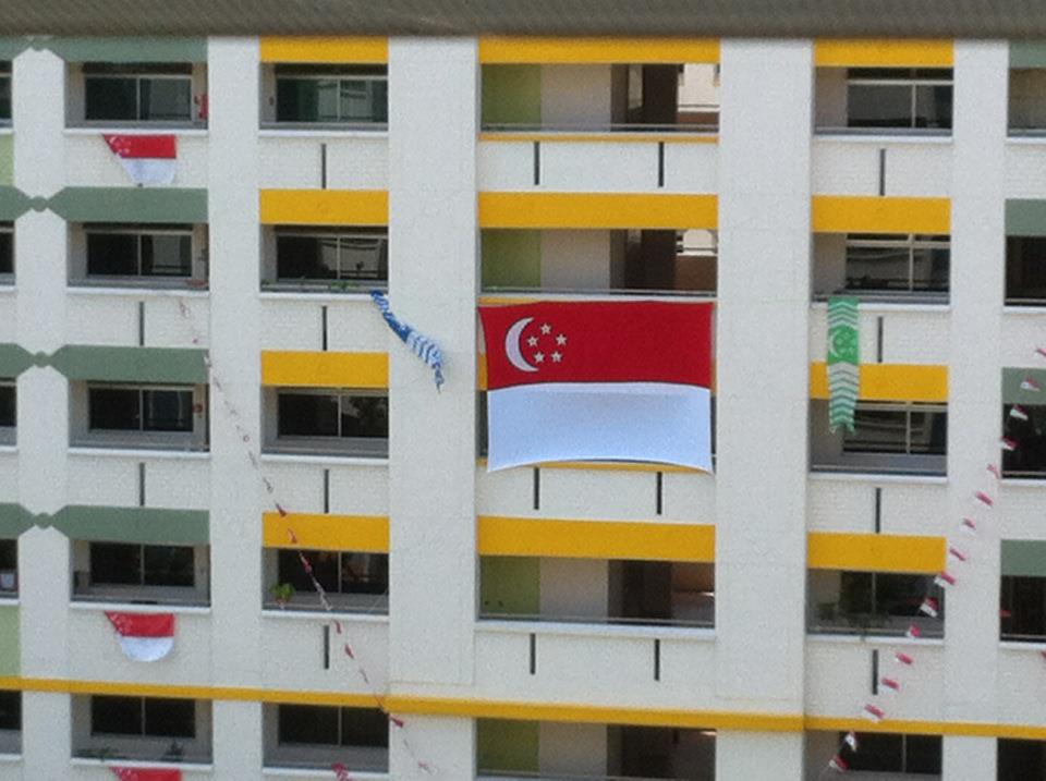 Display Singapore flag