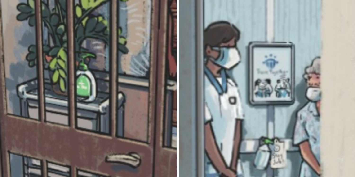 This HDB Drawing Is A 'Circuit Breaker' Easter Egg Hunt, With A Literal Positive Spin