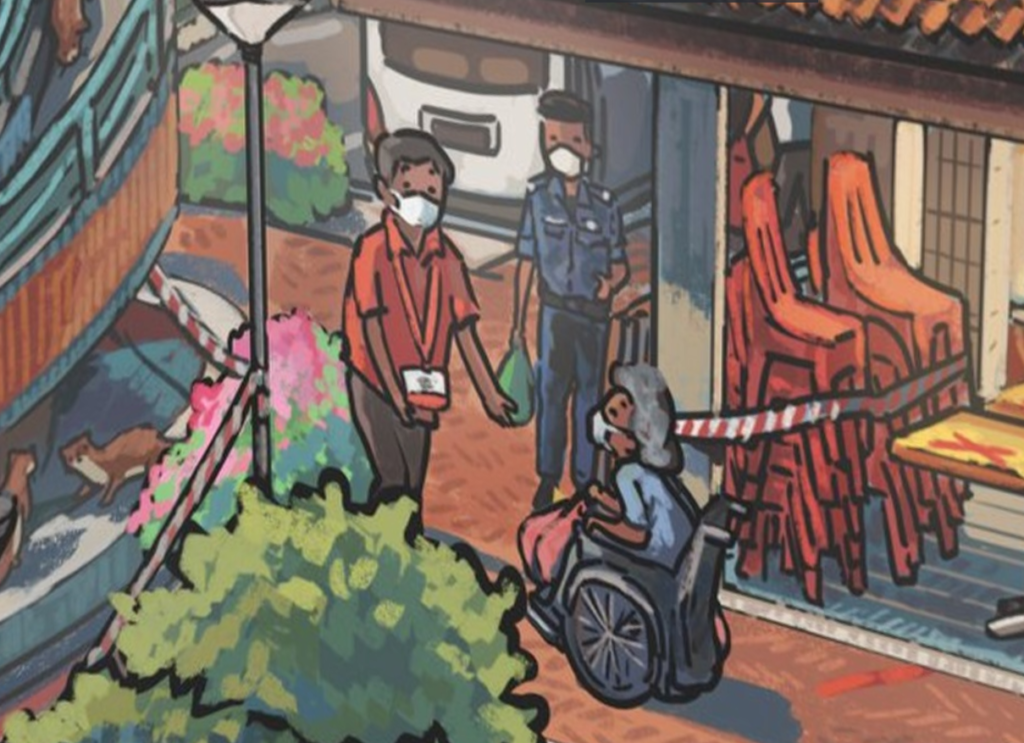 This HDB Drawing Is A 'Circuit Breaker' Easter Egg Hunt, With A Literal Positive Spin