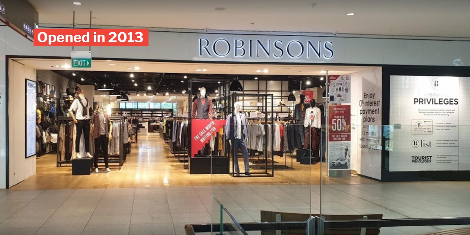 Jem Robinsons To Close In End Aug 2020, Only 2 Outlets Left In S'pore