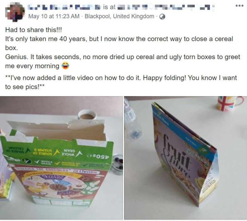 cereal facebook