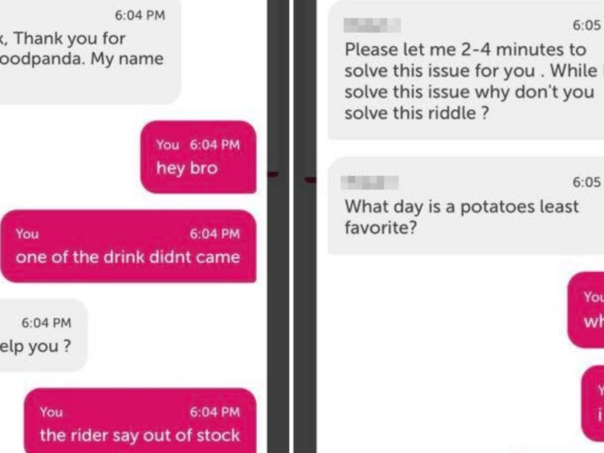 Foodpanda Helpline Asks Customer To Solve Riddle While Waiting He Counters With His Own