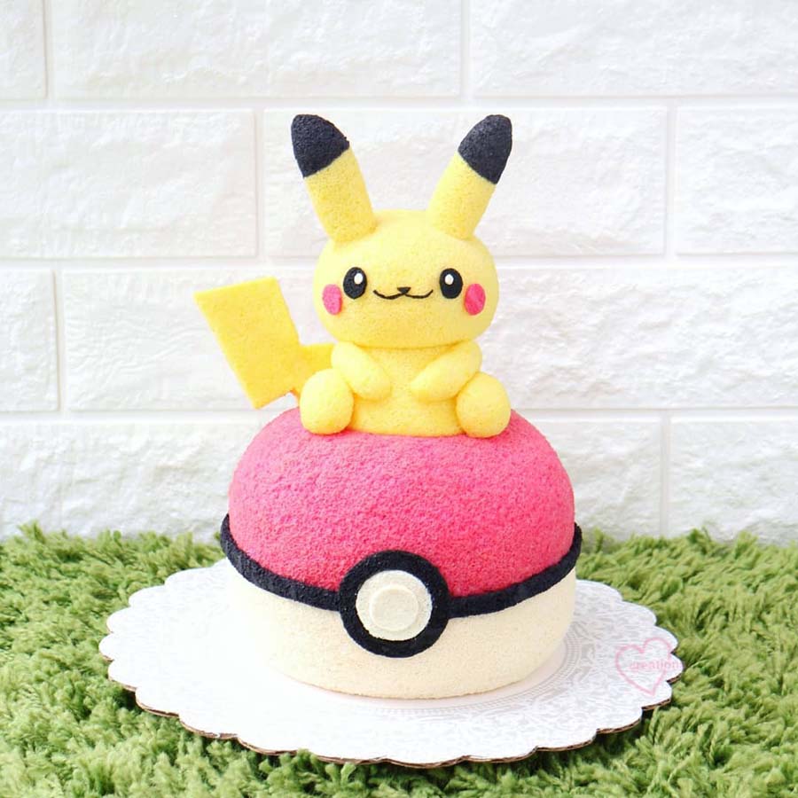 pikachu chiffon cakes