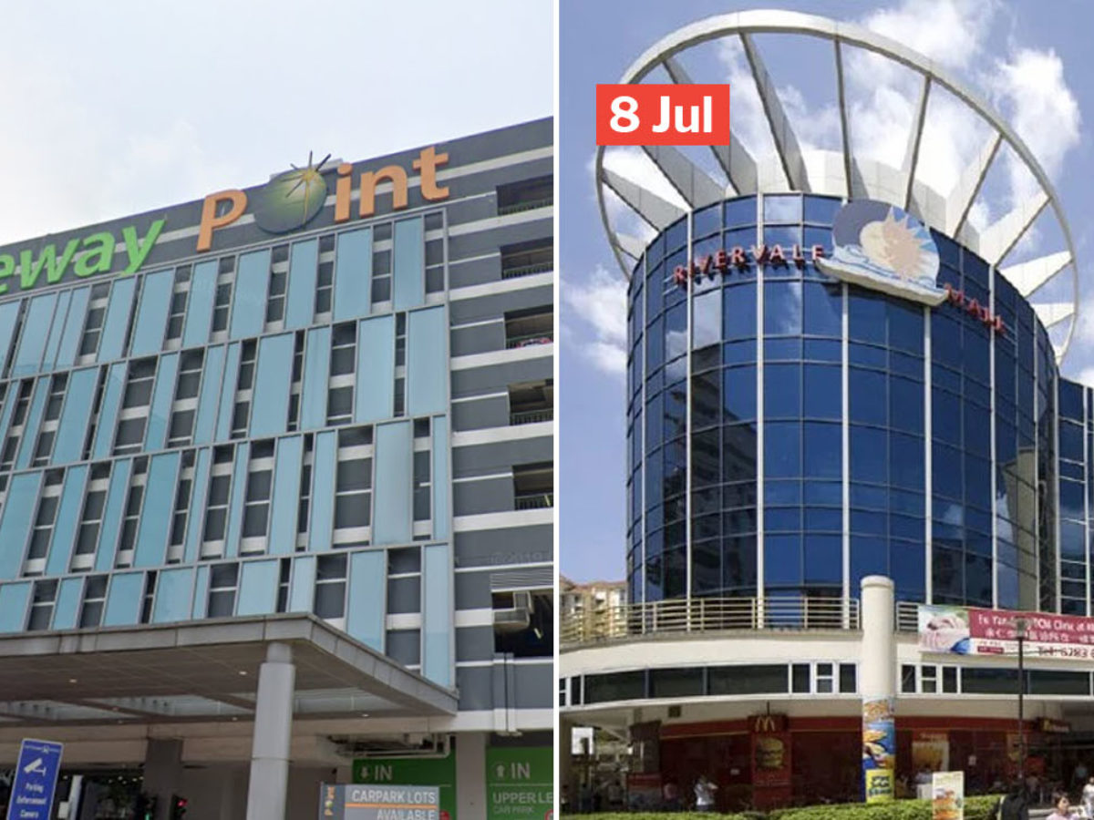 3 Malls In Sengkang, Jurong & Woodlands Visited By Covid-19 Patients Within  5 Days