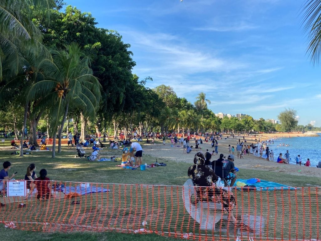 East Coast Park Has Large Weekend Crowds, Raises Safe-Distancing Concerns