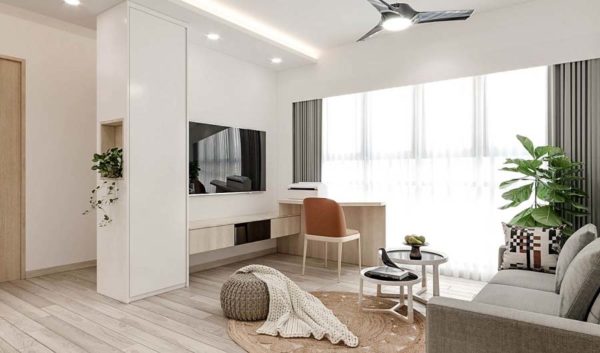 3-Room HDB Flat Transformed Into Minimalist Scandinavian Nook For $25,000