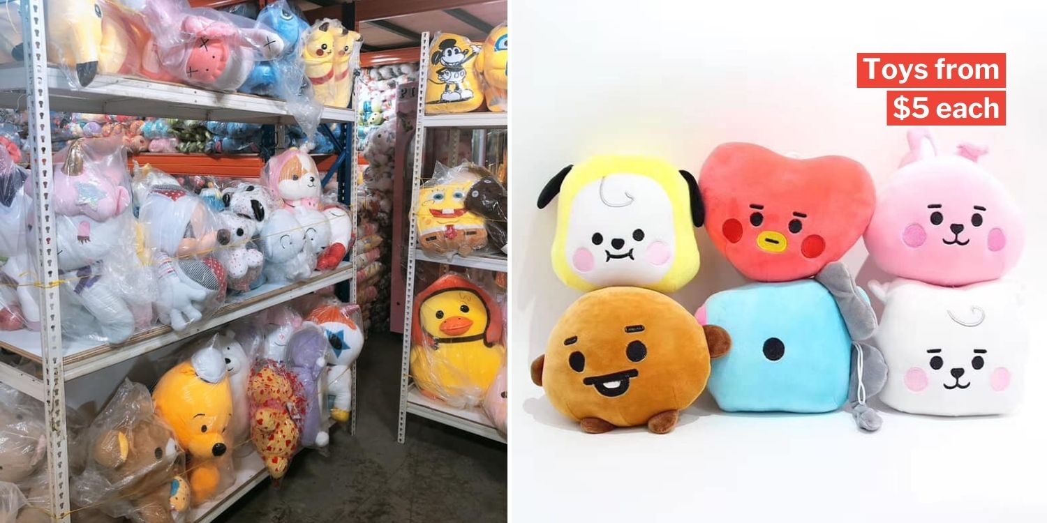 The warehouse soft store toys