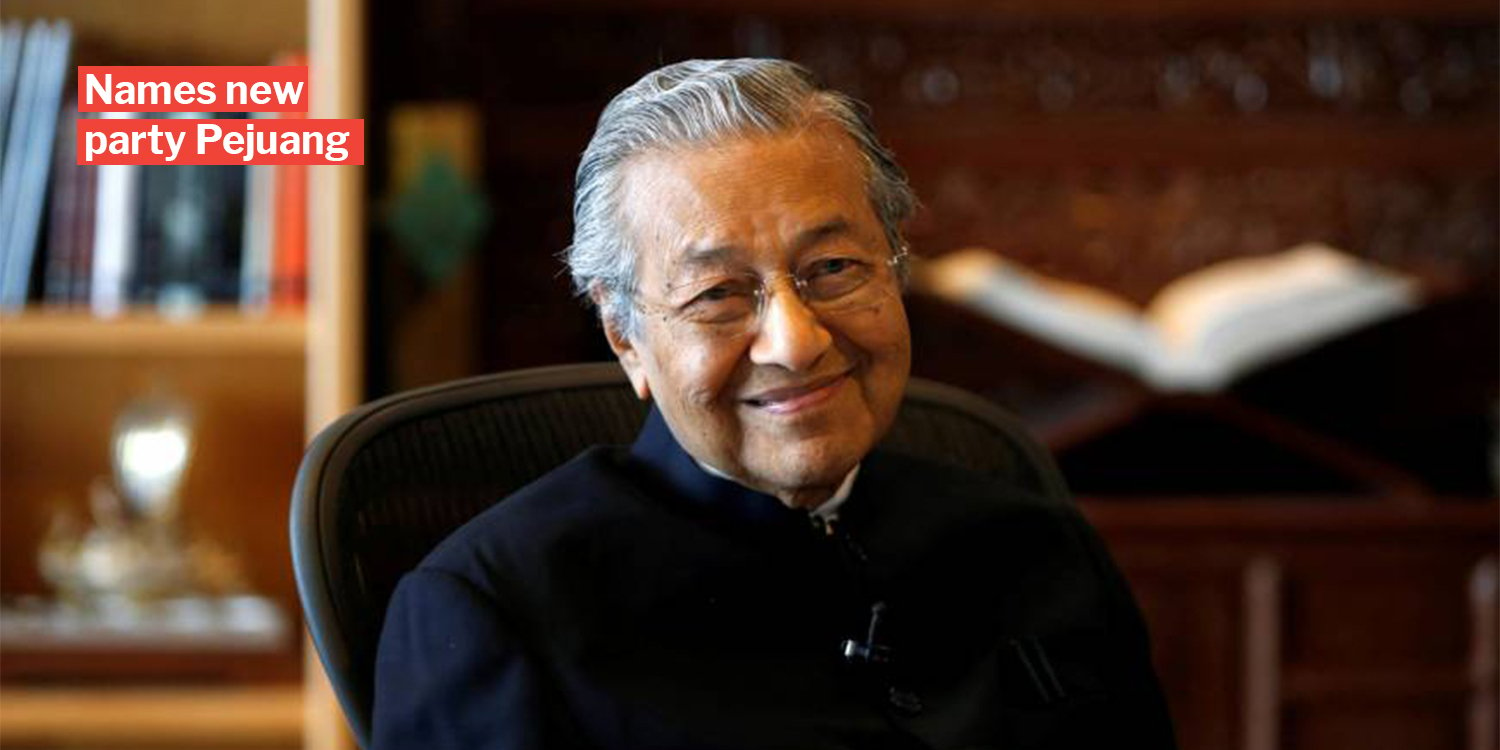 Mahathir Apparently References S'pore In New Party Poem, Doesn't Escape ...