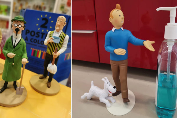 Tintin comic figurines