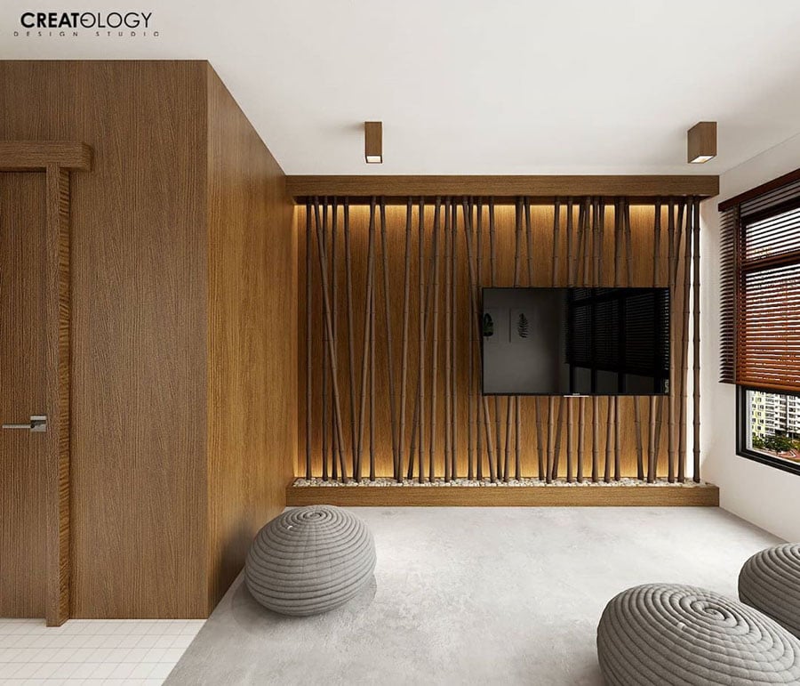 This 4-Room HDB Flat Design Is A Zen Ryokan With Tatami Dining Tables ...