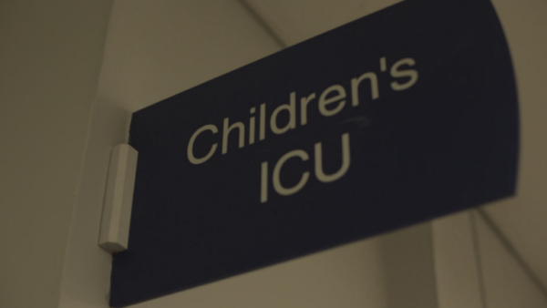 Children's ICU signage