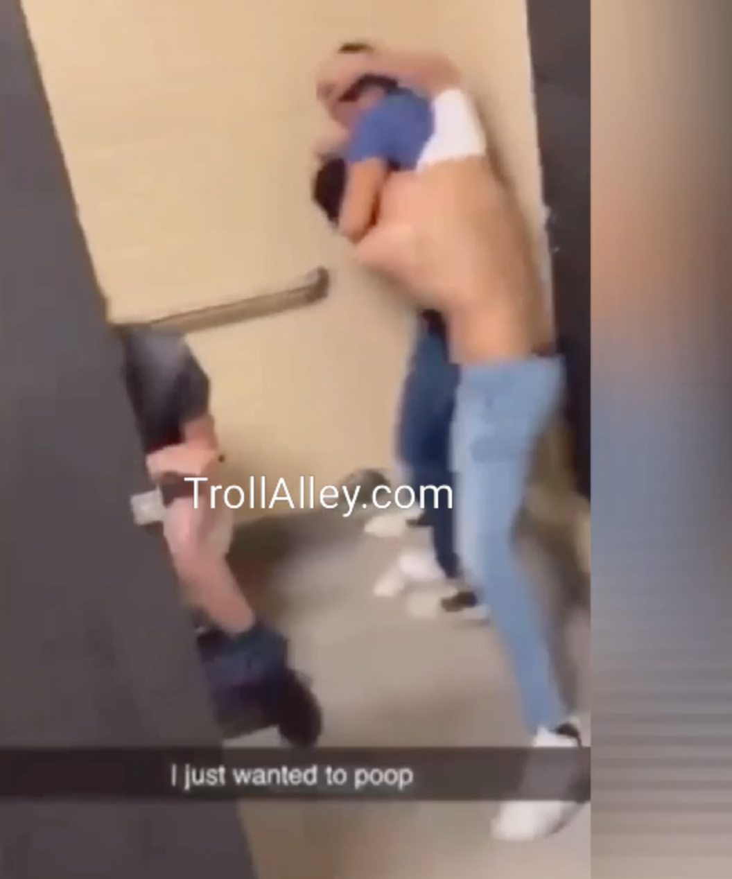 Girl Caught Pooping