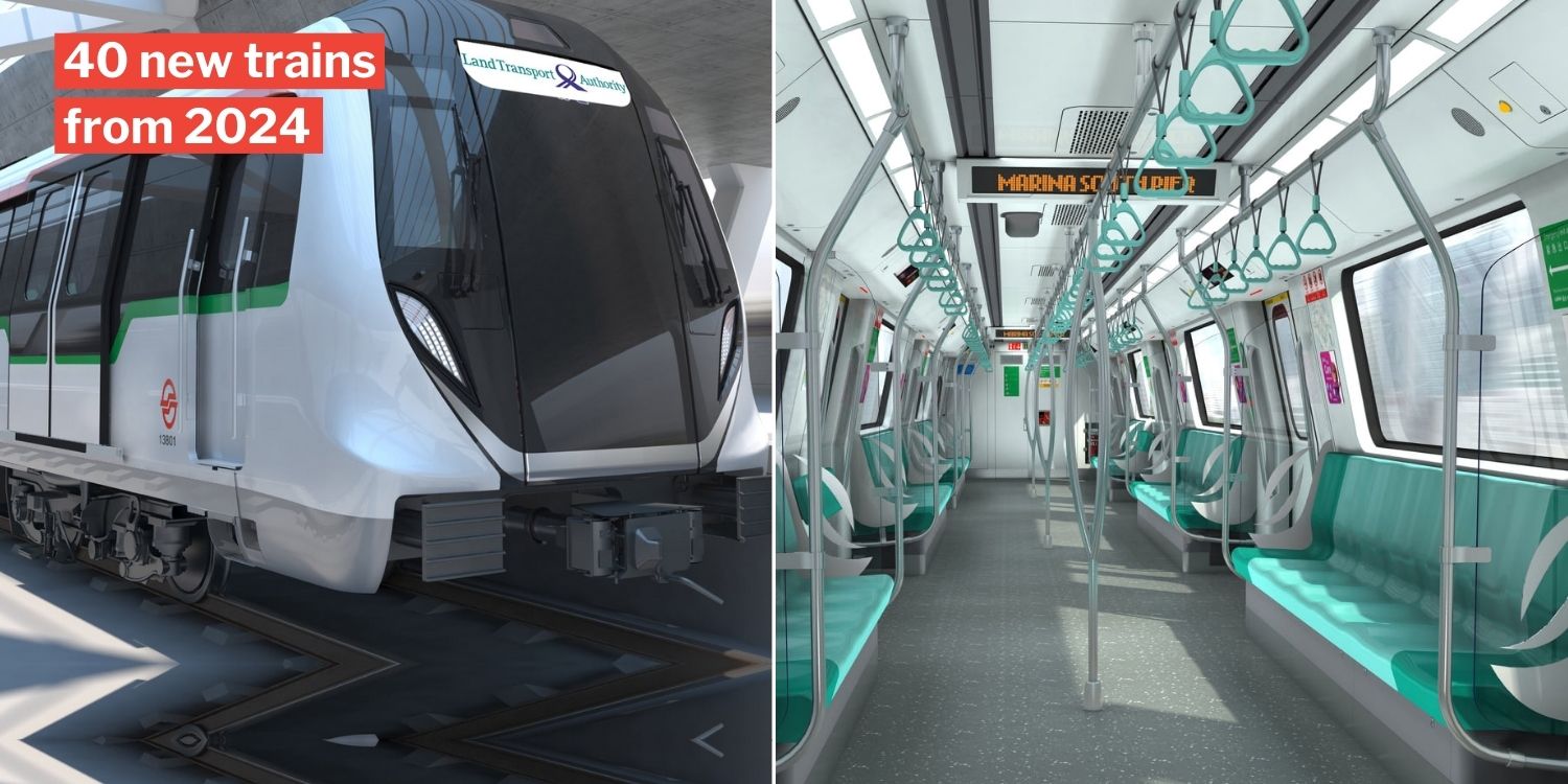 NorthSouth & EastWest MRT To Get New Trains, With More Space For