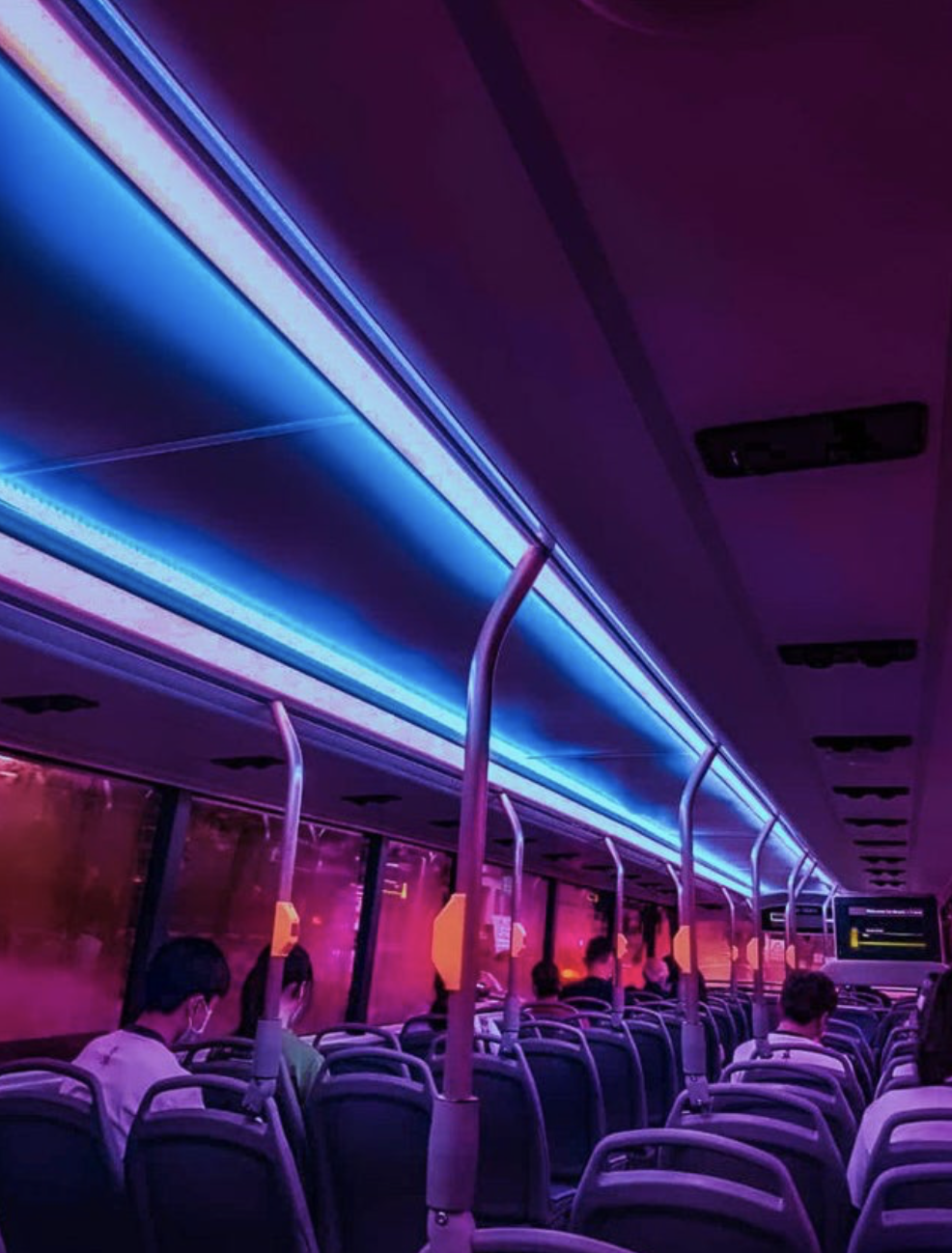 Electric bus interior
