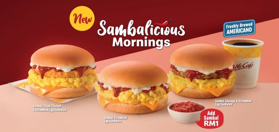 Mcdonald S M Sia Has Sambal Egg Sandwich For Those Who Want To Start The Day With A Kick