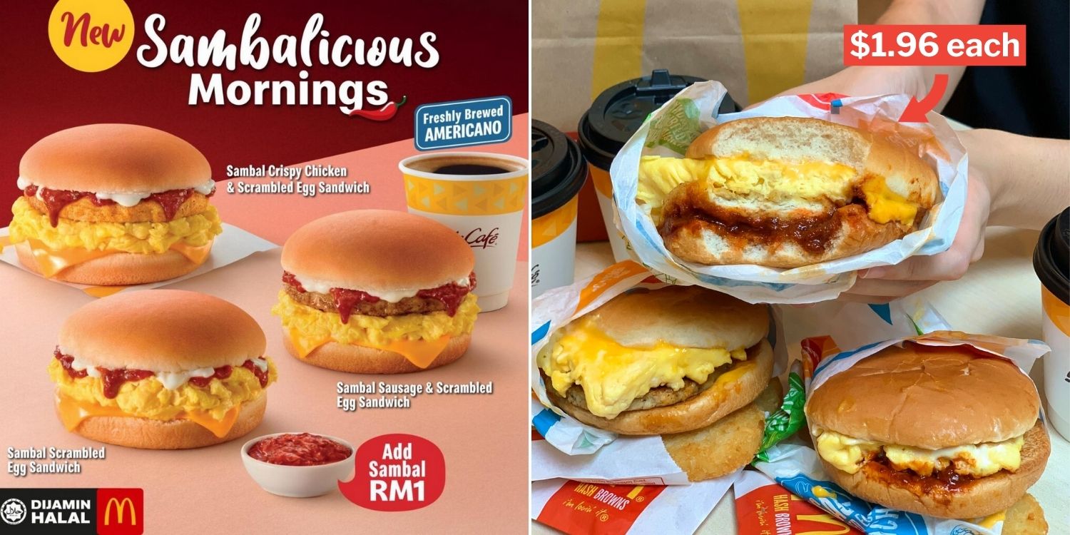 Mcdonald S M Sia Has Sambal Egg Sandwich For Those Who Want To Start The Day With A Kick