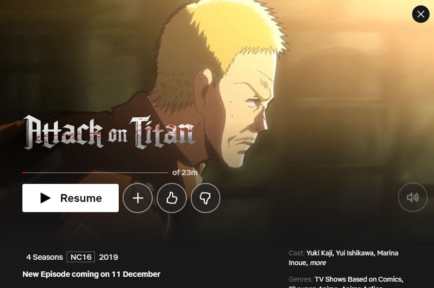 Attack on Titan' Leaving Netflix UK, US & CA in February 2021 - What's on  Netflix