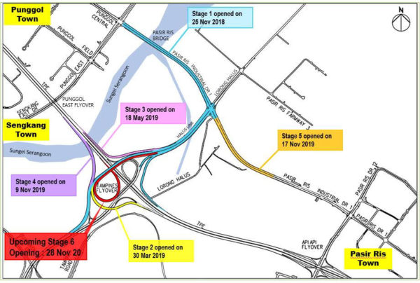 New KPE & TPE Link Opens On 28 Nov, Will Ease Traffic From Punggol To ...