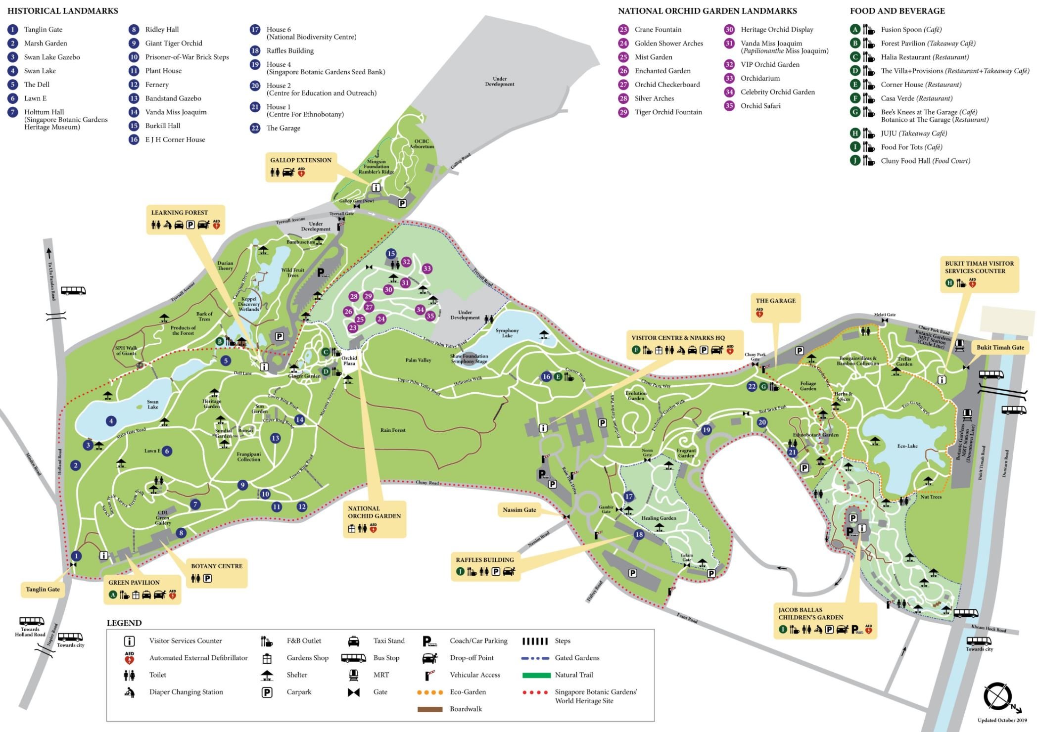 Sydney Botanical Gardens Map