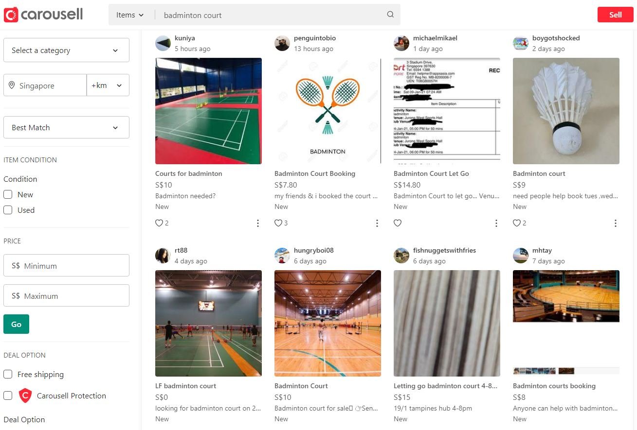 badminton hub online