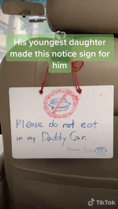 Grab daughter sign