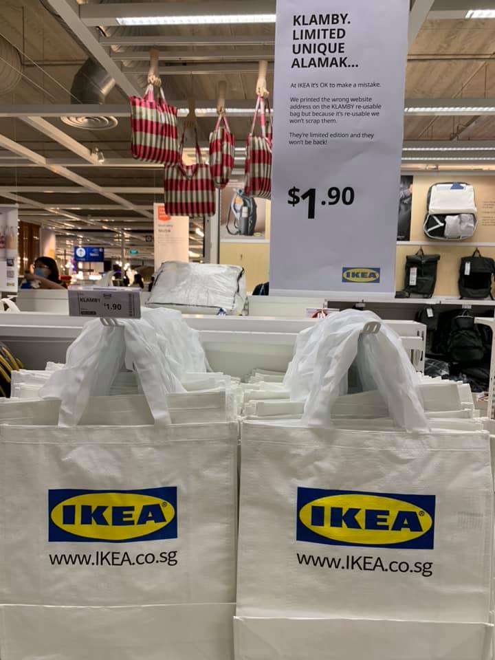 IKEA S'pore Prints Website Wrongly On Cloth Bags, Dubs Them 'Alamak ...