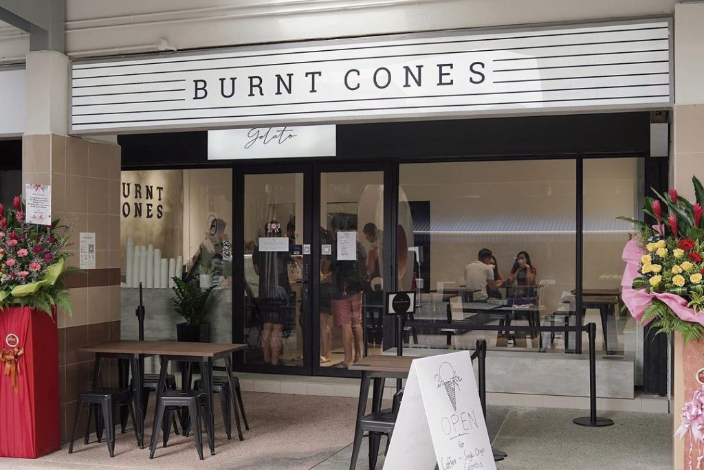 Clementi Café Serves Gelato In Burnt Cones Till Midnight 'Cause It's